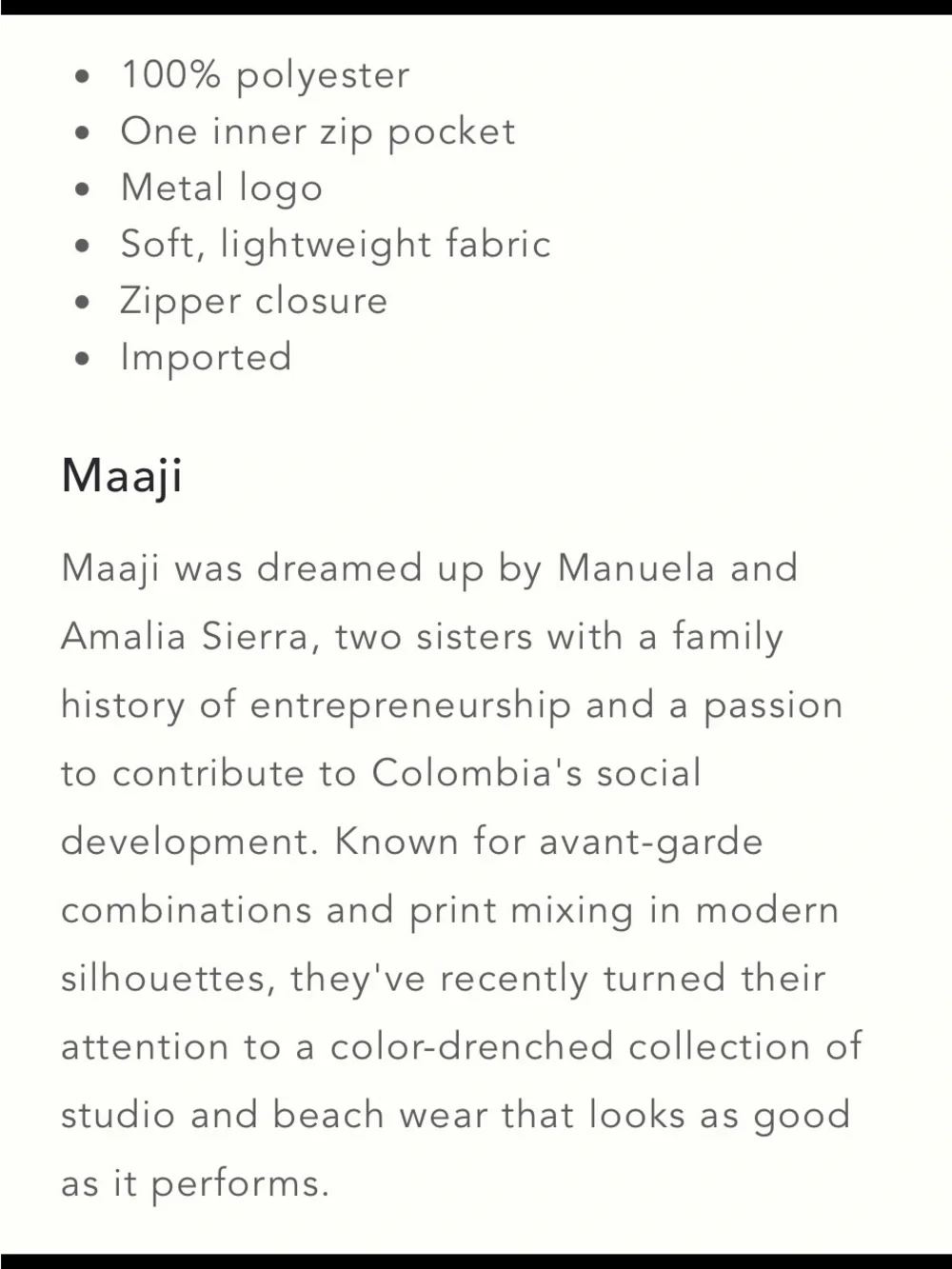 Anthropologie Maaji Cosmetic Bag.